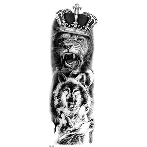 Jesus Virgin Crown Lion Waterproof Tattoo Stick