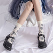 Retro Rose Calf Cute Stockings Summer Thin Stockings