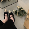 Version Of Pointed Mao Shoes Women Wear Velvet