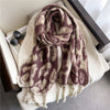 Winter Scarf Women Cashmere Warm Pashmina Solid Female Scarv