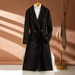 Alpscommerce New Long Suit Collar Cashmere Coat For Women