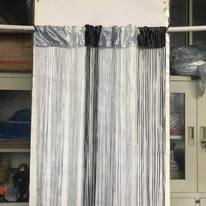 Shiny Tassel-Line Curtains Living Room String Curtain Window