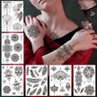 Waterproof HN Mandala Sexy Feather Tattoo Sticker