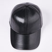 Leather Men  Women Middle-aged And Elderly Sheepskin Baseball Caps Thickened Warm Duck Tongue