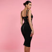 Women's Hot Style Sexy Sling Metal Buckle Hollow Bandage Dress Women