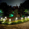 Solar Powered Garden Flowers Firework Lights Outdoor Copper Wire Lights Waterproof LED Light For Garden Lawn Landscape Lamp