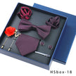 8-piece Gift Box Men's Formal Wear Business Bow Tie Square Scarf Tie Clip