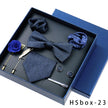 8-piece Gift Box Men's Formal Wear Business Bow Tie Square Scarf Tie Clip