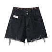 High Waisted Wide Leg Denim Shorts For Women