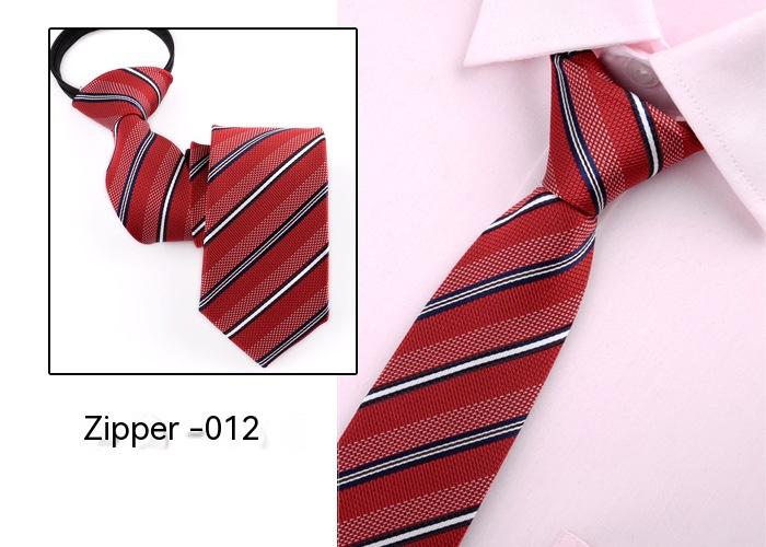 Men's Business Tie 6cm Collar Pull Peels Zipper Tie