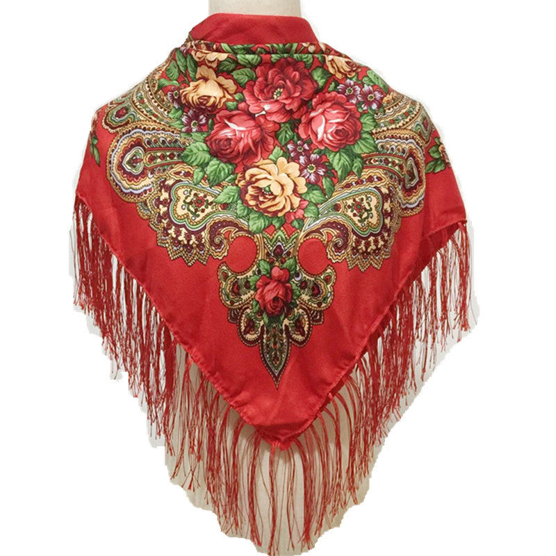 Women Ethnic Style Baotou Scarf Shawl