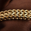 Stainless steel jewelry men and women gold double-layer grinding chain bracelet