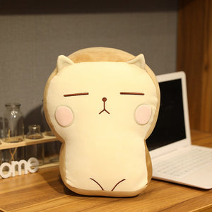 Cartoon toast cat plush toy