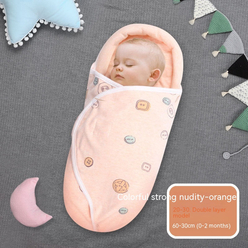 Sleeping Bag Pure Cotton Spring And Summer Thin Baby Anti-startle Sleeping