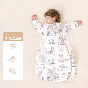 Baby Sleeping Bag With Thermostatic Cotton One-piece Anti-kick