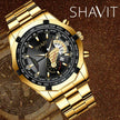 Classic Gold Men Quartz Watch Relojes De Hombre Stainless Steel Business Watches