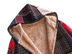 New Ethnic Style Cotton-padded Coat Hooded Cotton Jacket Fleece-lined Baggy Coat