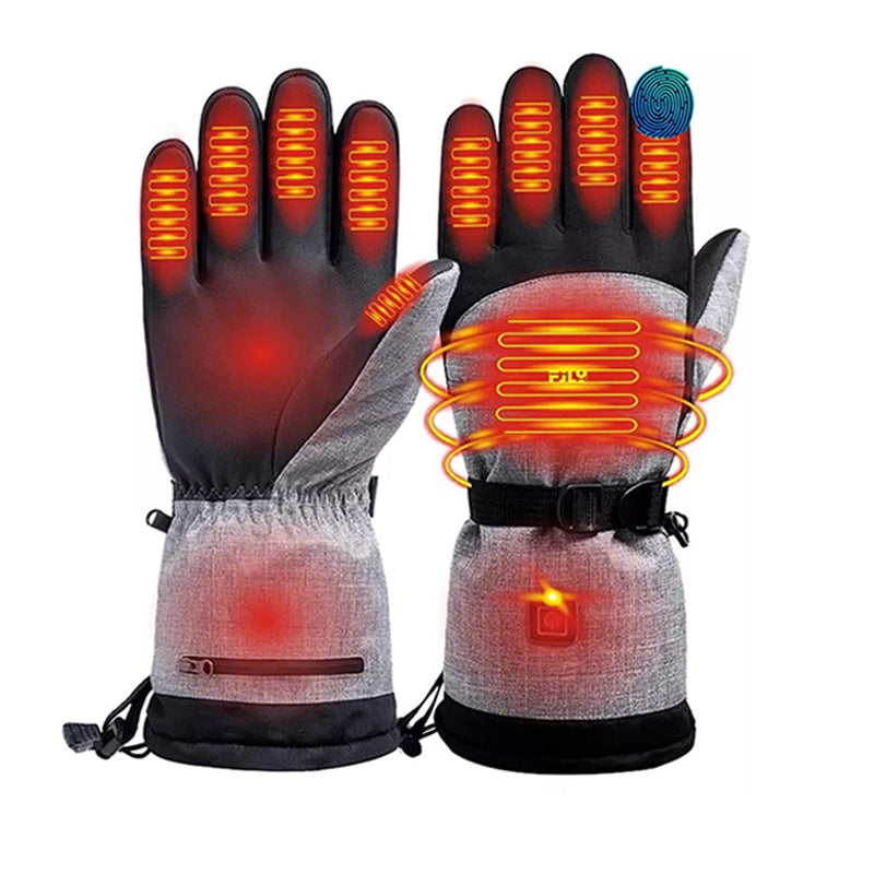 Hot Selling Skiing Heating Gloves Motorcycle Riding Electric Touch Screen Rechargeable