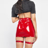 Women's Leather Trendy Hip Skirt