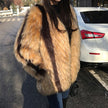 Artificial Fox Fur Marbled Fur Coat