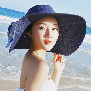 Beach sun protection straw hat