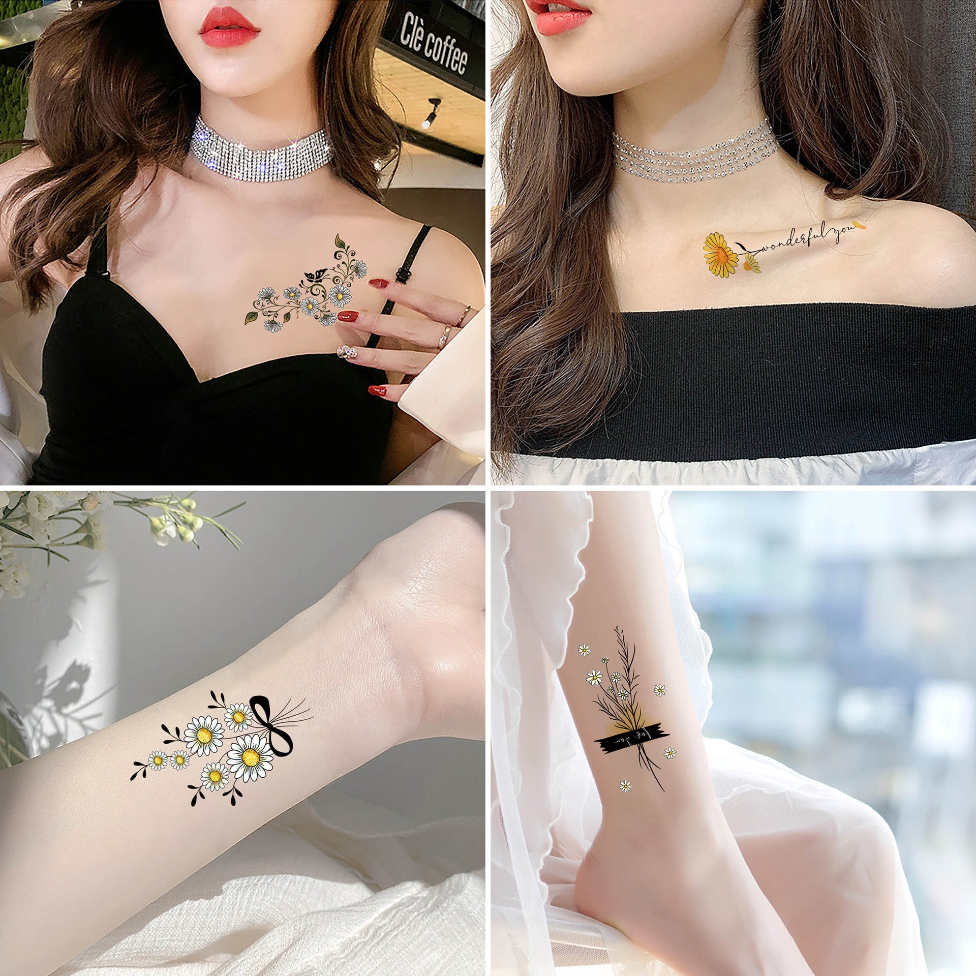 Female waterproof tattoo stickers