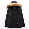 Hooded warm cotton jacket mid-length