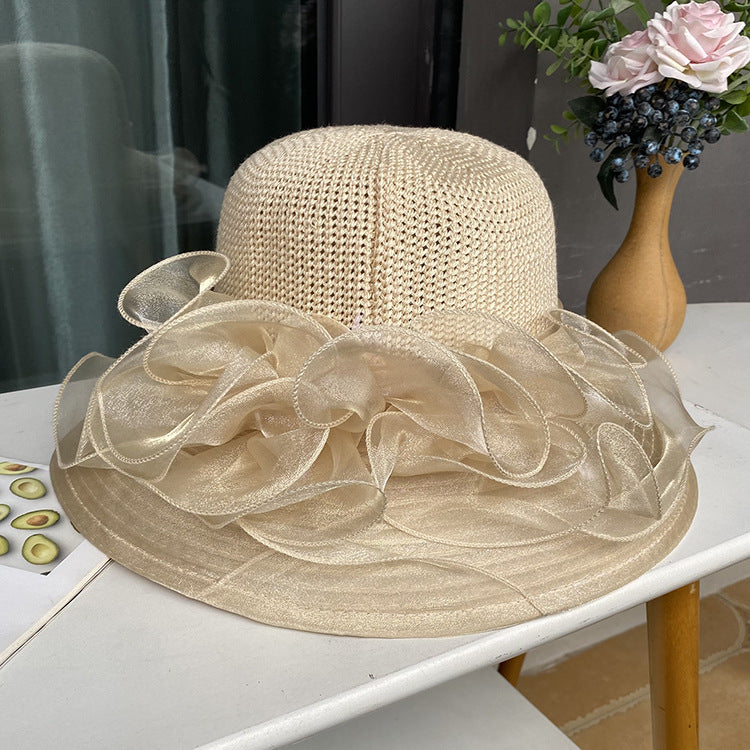 Sunscreen Sun Ougen Yarn Splicing Sun Hat