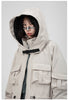 Men And Women With Standing Collars Large Pockets And Hooded Jackets