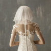 White Yarn Bridal Multi-layer Short Veil