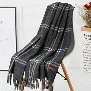 Wool Plaid Women Autumn And Winter Warm Scarf