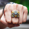 Golden Wing Dapeng Bird Ring Retro Gem Ring Men