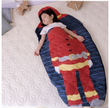 Cotton cartoon baby anti-kick sleeping bag