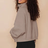 Women's Casual Loose Fleece Thread Top