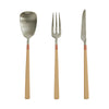 Stainless Steel Western Steak Knife Fork Dessert Spoon Set