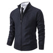 Men Woolen Sweater Men's Cardigan Coat Stand Collar