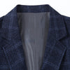 Casual Suit Men's Spring And Autumn New Middle-Aged Men's Business Plaid Small Suit