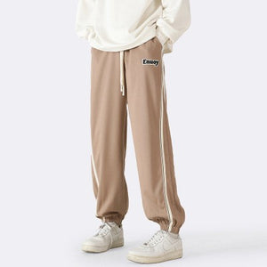 Striped Loose Tappered Casual Pants Men