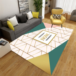 Nordic Light luxury printed carpet mat