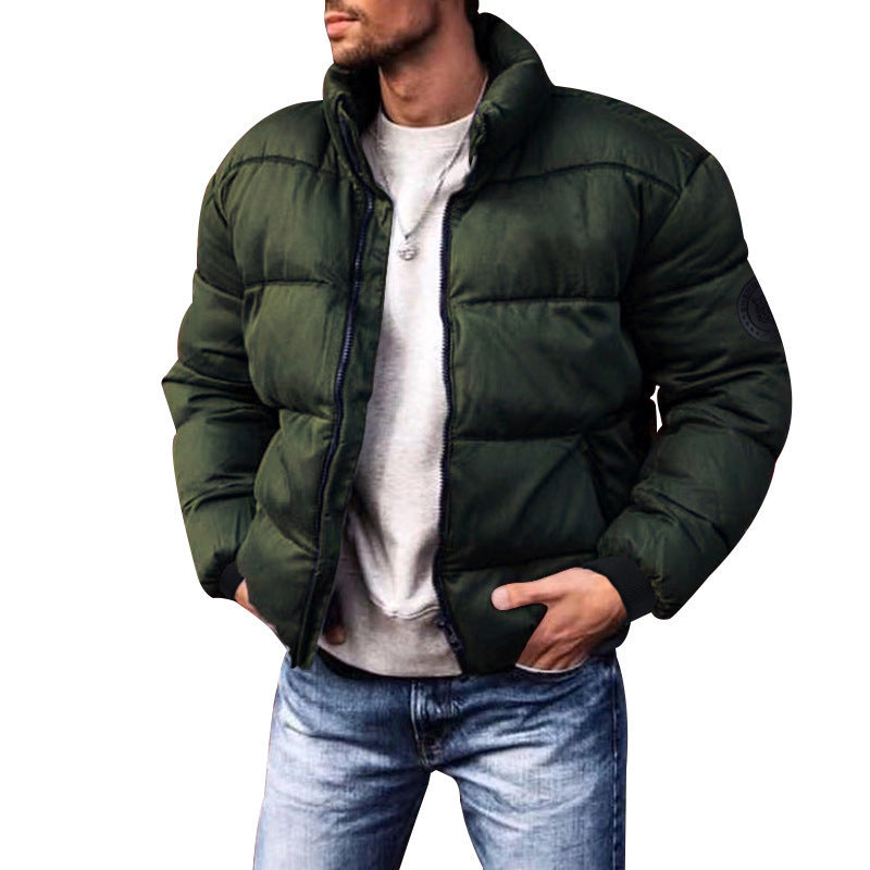 Coat Stand-up Collar Downcotton-padded Jacket Thickened Men's Cotton Jackets