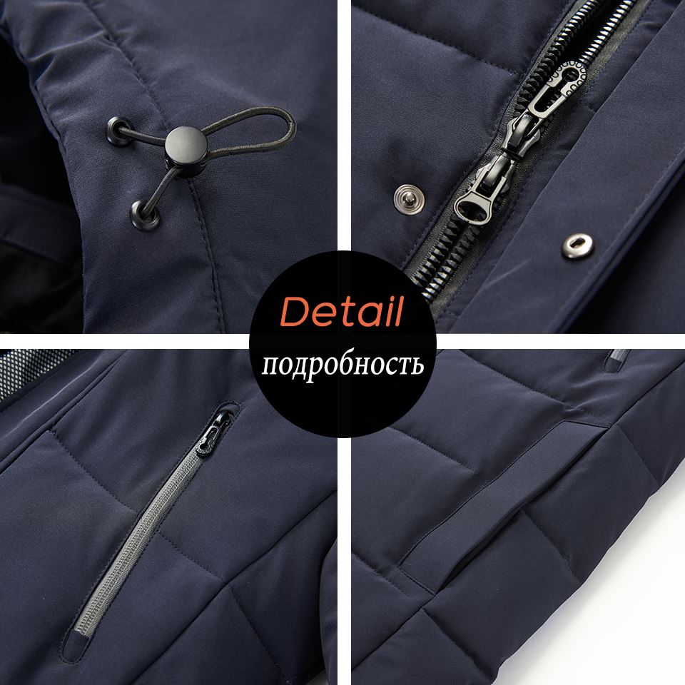 New Plus Long Warm Thick Hood Parkas Jacket