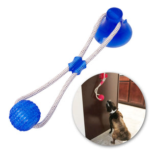 Pet dog rubber sucker molar toy