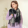 Winter Scarf Women Shawl Thickening Warm Fringe