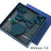 8-piece Gift Box Men's Formal Wear Business Bow Tie Square Scarf Tie Clip