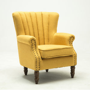 American Style Retro Simple Fabric Single Sofa Chair