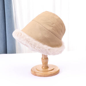 Winter Plush And Thick Plush Appearance Small Face Cold Protection Ear Protection And Warm Basin Cap