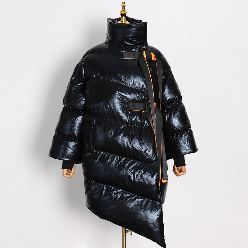 Alpscommerce Thick Warm Down Cotton-padded Coat Irregular Design