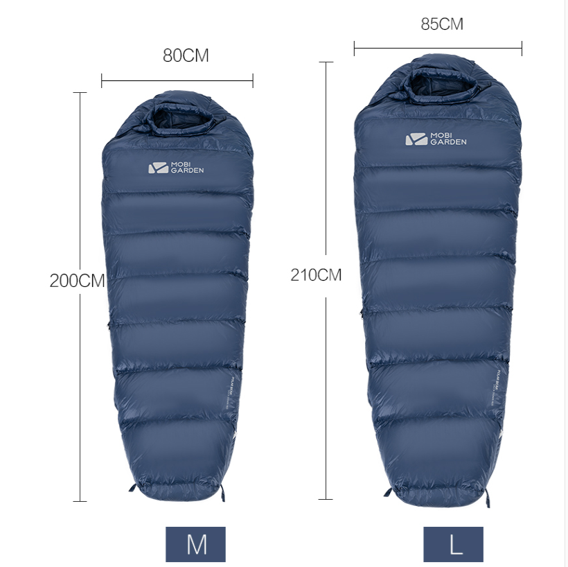 Outdoor Down Thickened Cold-proof Mummified Professional Camping Sleeping Bag