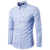 Men S Shirts Korean Men Slim Long Sleeve Dress Shirt