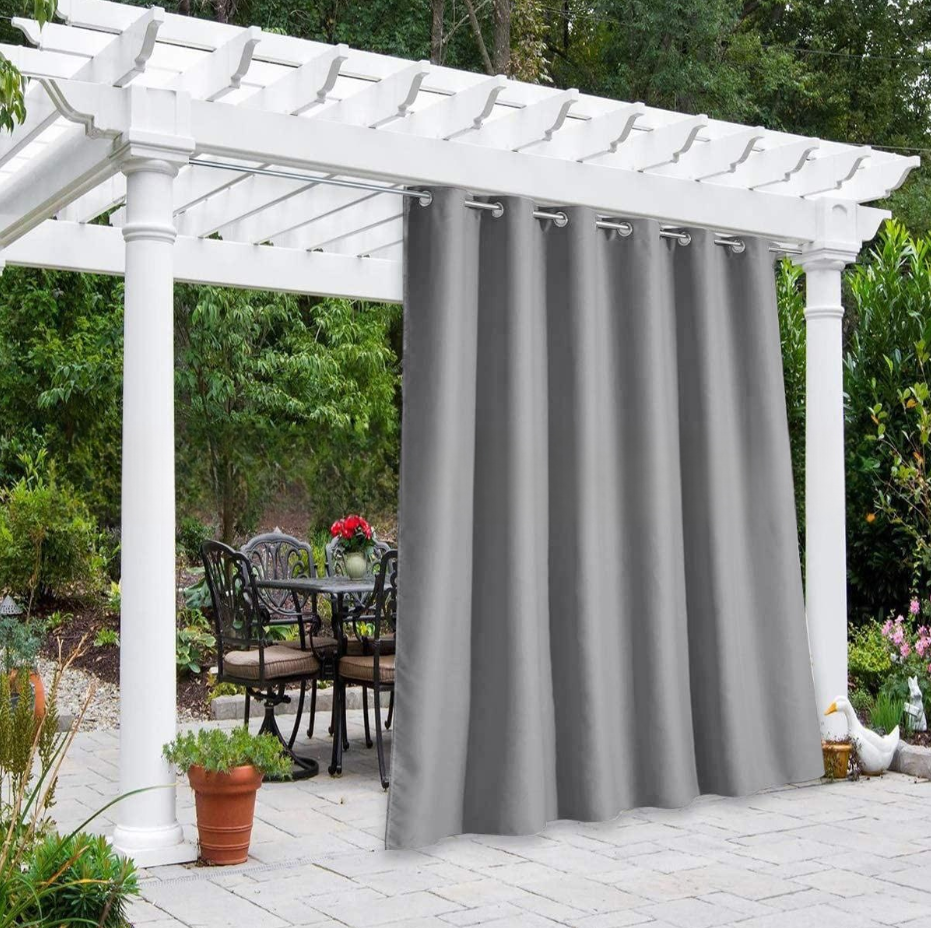 Solid Color Outdoor Waterproof And Sun Protection UV Protection High Precision Black Silk Shading Curtain